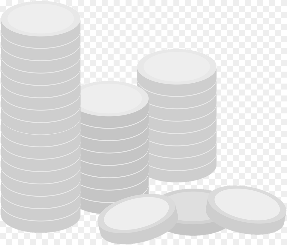 Coins Coin Silver On Pixabay Circle, Tape Free Png