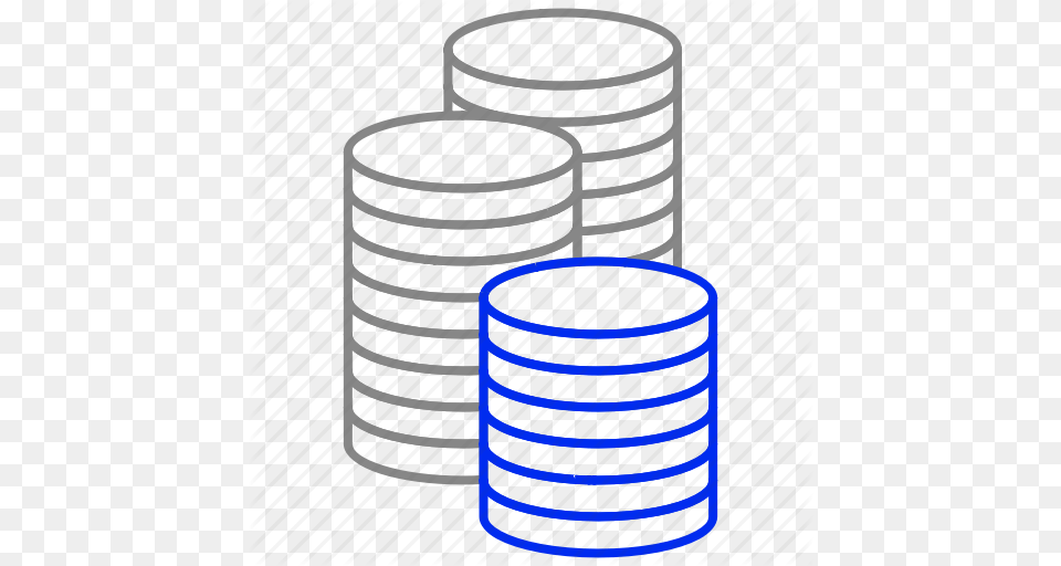 Coins Finance Money Stack Icon, Coil, Spiral, Cylinder, Crib Png Image