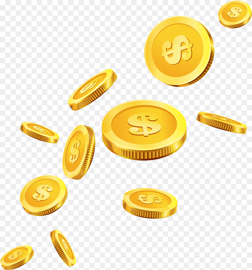 Coins Gold Clip Art Gold Coins Clipart, Treasure, Disk Free Png Download