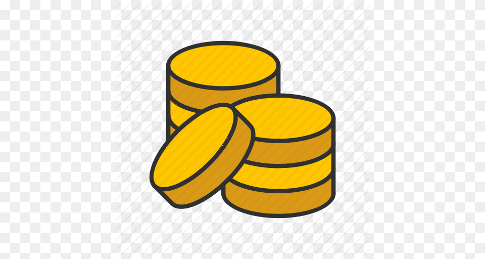 Coins Gold Coins Money Pile Of Coins Icon, Barrel Png Image