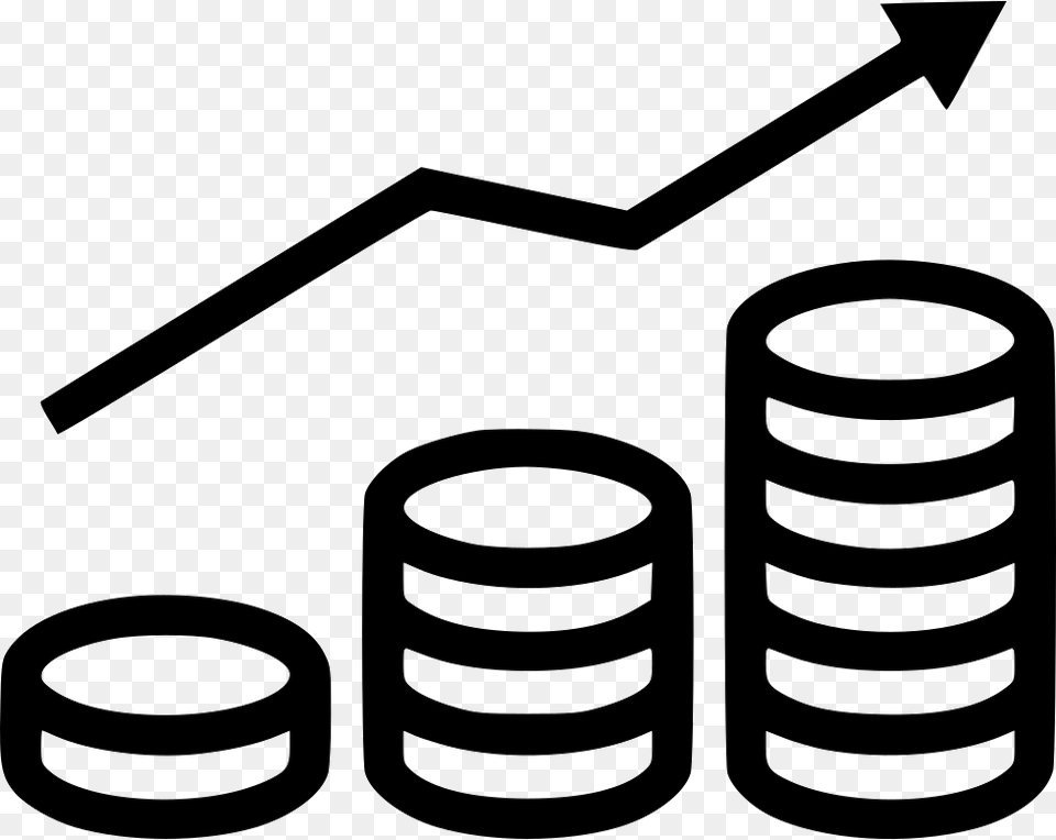 Coins Graph Coins Clipart Black And White, Coil, Spiral Png Image
