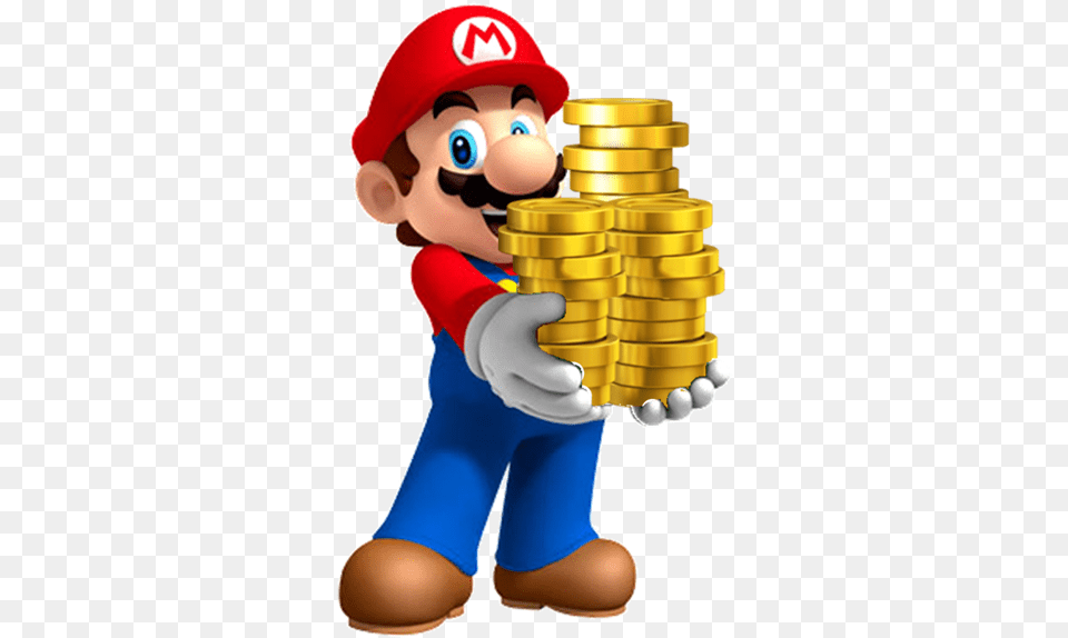 Coins Mario With Gold Coins, Game, Super Mario, Nature, Outdoors Free Png Download