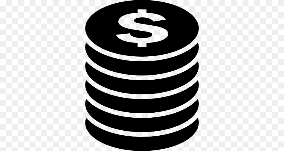 Coins Money Icon, Spiral, Coil Png Image