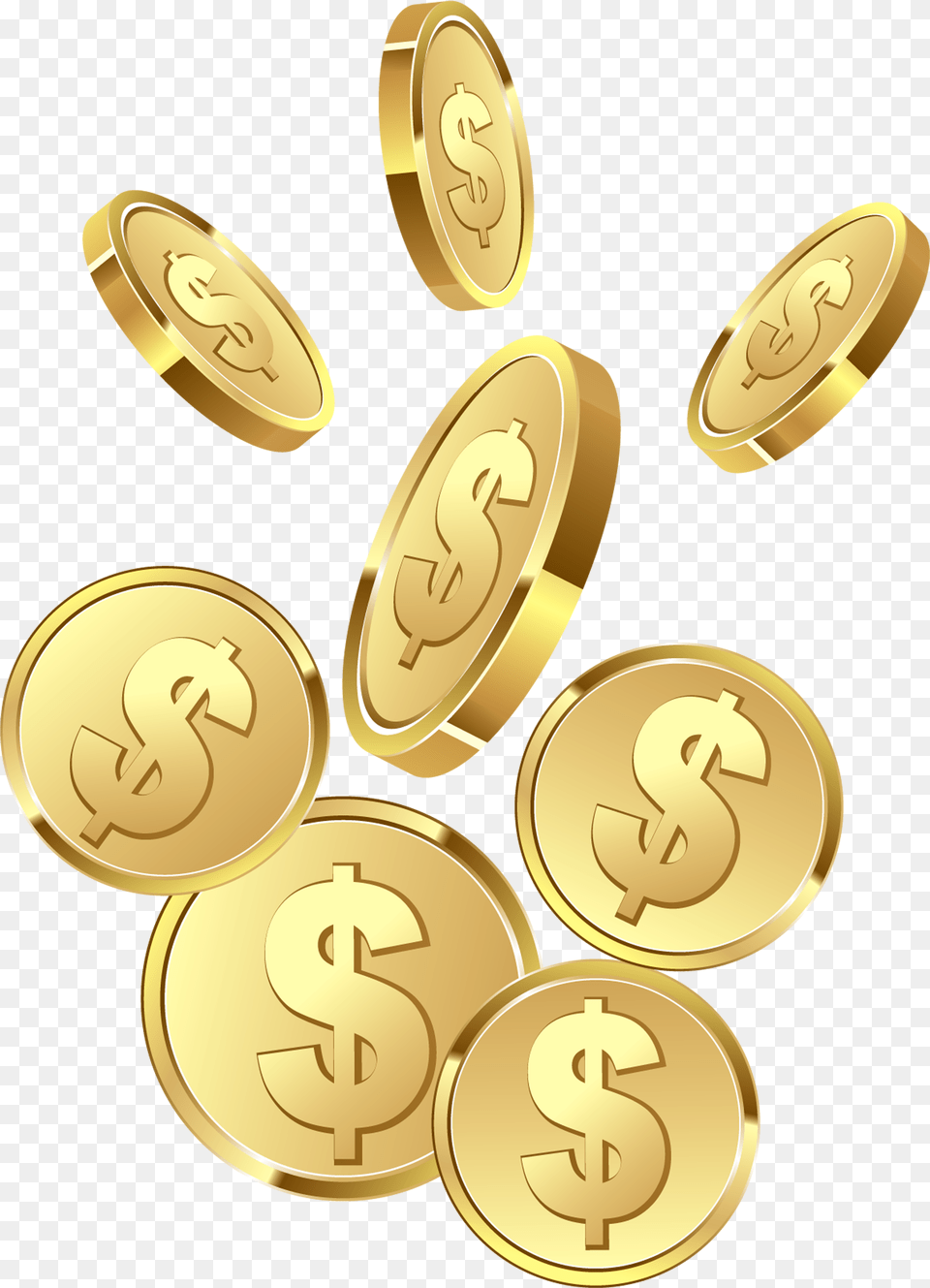 Coins Money Image Background Coins Clipart, Gold, Treasure, Dynamite, Weapon Free Transparent Png