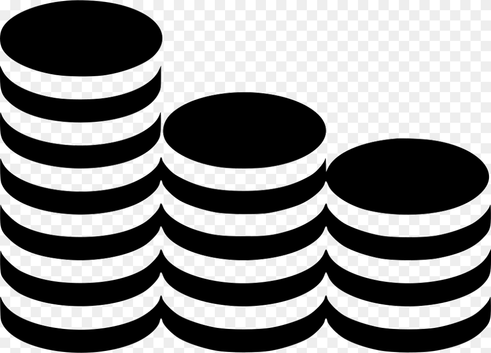 Coins Stack Coin Stack Icon, Person, Stencil Free Png