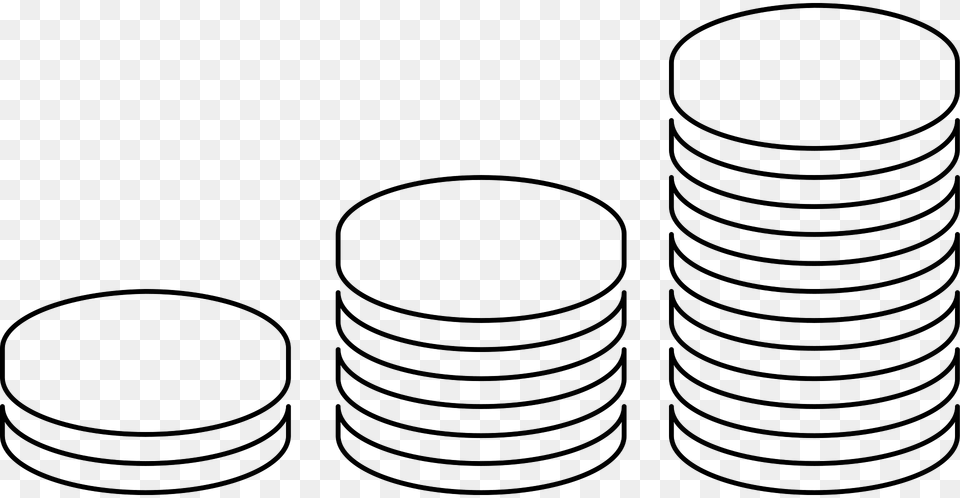 Coins The Noun Project Clipart, Coil, Spiral Free Png Download