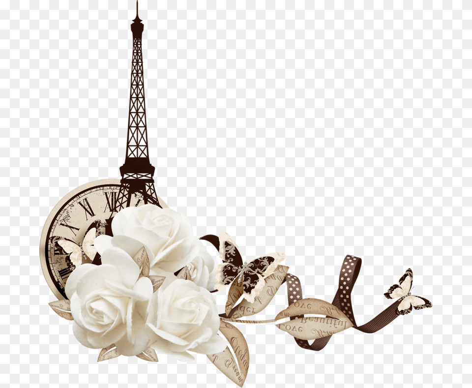 Coinsbordurescorners Eiffel Tower, Flower, Flower Arrangement, Flower Bouquet, Plant Png