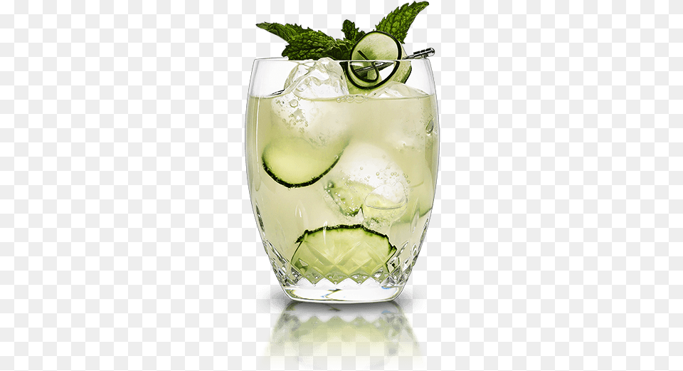 Cointreau Cucumber Mint Rickey Lime Juice Garnish, Alcohol, Beverage, Cocktail, Mojito Free Png