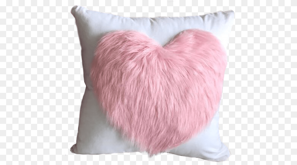 Cojn Corazn Peludo 40x40cm Cushion, Home Decor, Pillow, Symbol, Love Heart Symbol Free Png