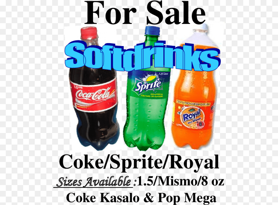 Coke Royal Sprite Mismo, Beverage, Soda, Bottle, Pop Bottle Free Png Download