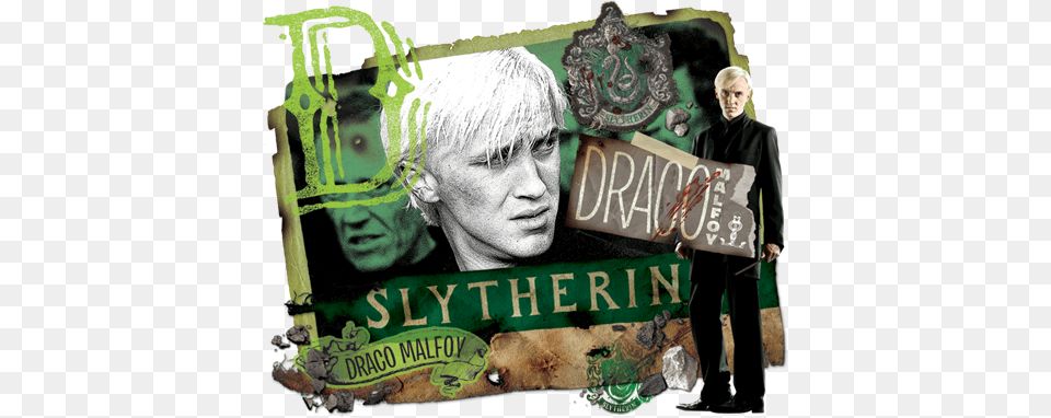 Col Draco01 Degd Hpe7b Winning Moves Harry Potter Kids Slytherin Puzzle, Art, Collage, Adult, Female Png Image