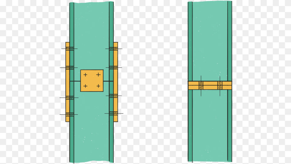 Col Spl Column To Column Connections, Door, Folding Door Png Image