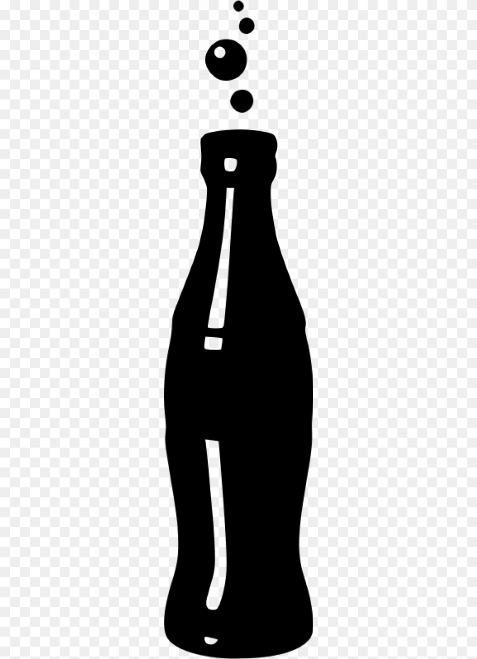 Cola Bottle Silhouettes Clip Art Bottle And Soda, Gray Free Png