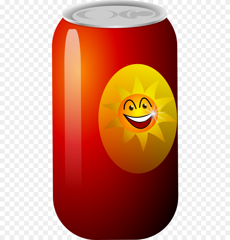 Cola Soda Can Remix Smiley, Tin Free Png Download