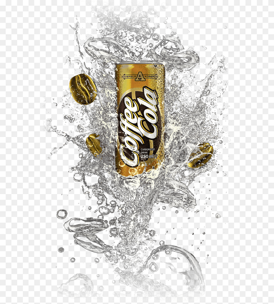 Cola Splash, Beverage, Coke, Soda, Can Free Png Download