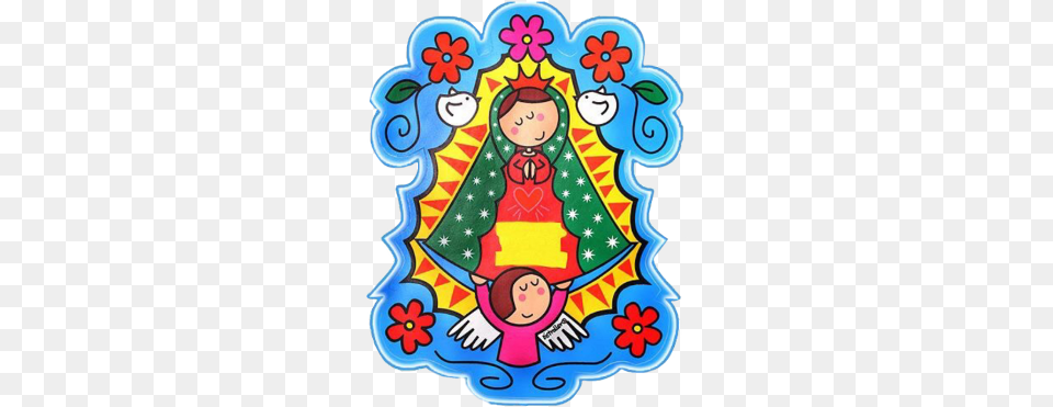 Colap Virgen De Guadalupe Twin Size Blanket Made In, Face, Head, Person, Baby Png Image