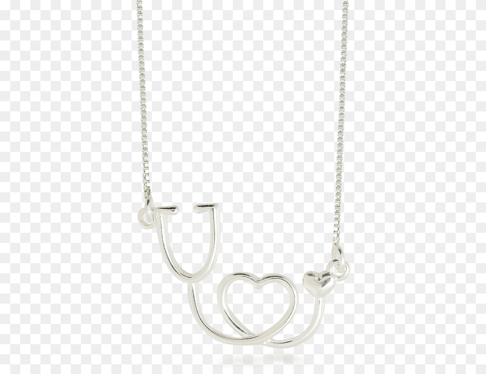 Colar De Estetoscpio Em Prata Chain, Accessories, Jewelry, Necklace Png Image