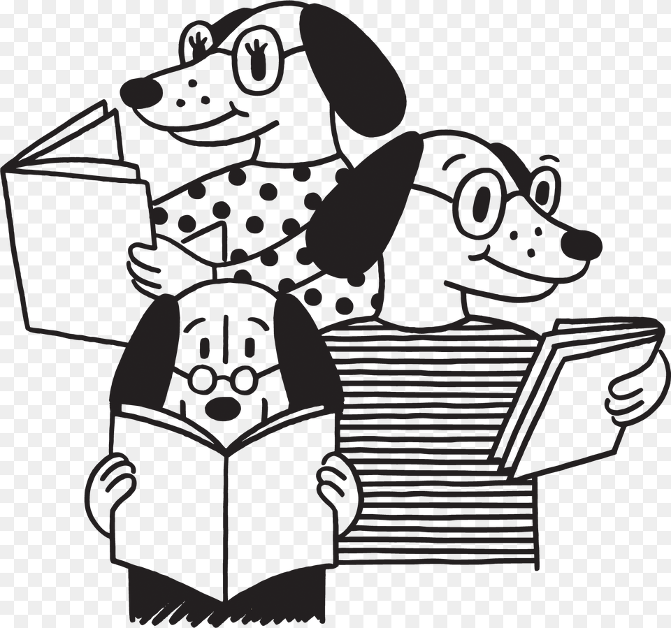 Cold Animal Black And White Clipart, Person, Reading, Baby Png Image