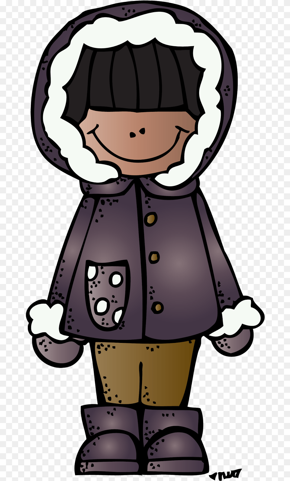 Cold Clipart January Melonheadz Winter, Clothing, Coat, Baby, Book Free Png Download