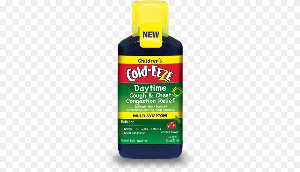 Cold Eeze Daytime Cough Amp Chest Congestion Cold Eeze Cold Amp Flu Nighttime Multi Symptom, Bottle, Food, Ketchup Free Png