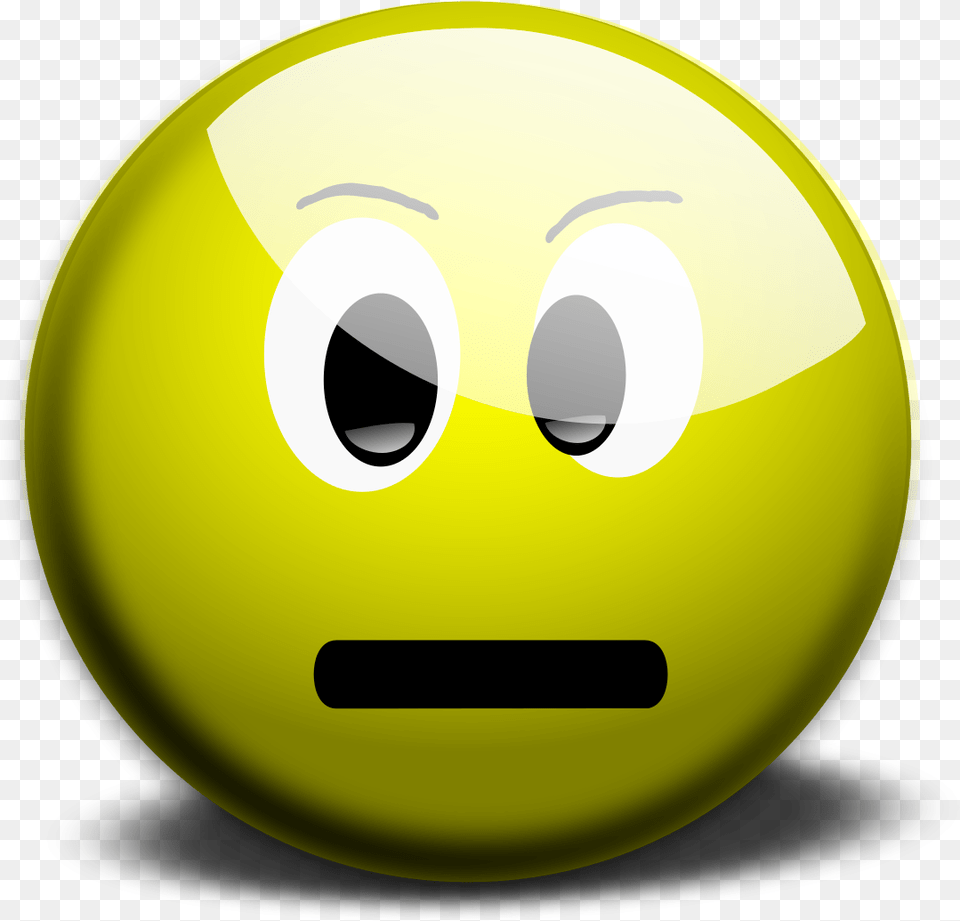 Cold Face Clipart Yellow Smiley Face Neutral, Green, Sphere, Ball, Sport Free Png