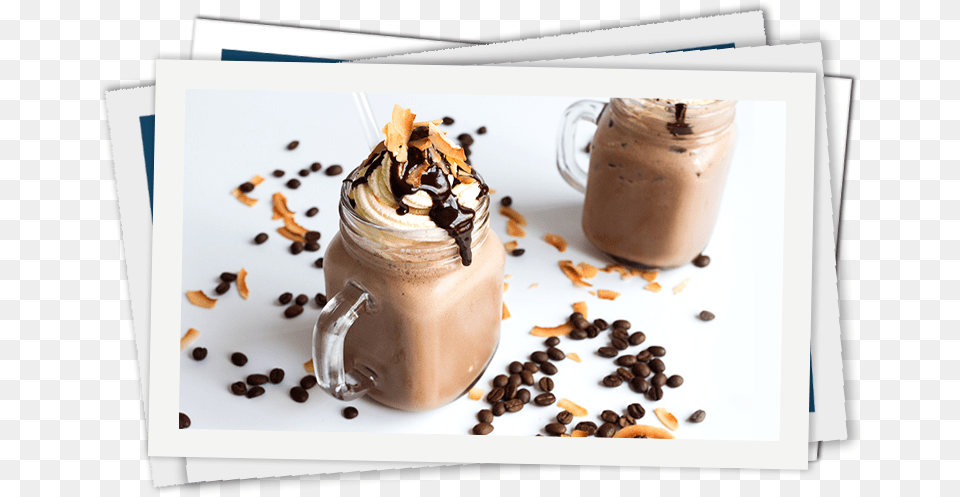Cold Mocha Coconut Frappuccino Chocolate, Beverage, Milk, Cup, Juice Free Png Download