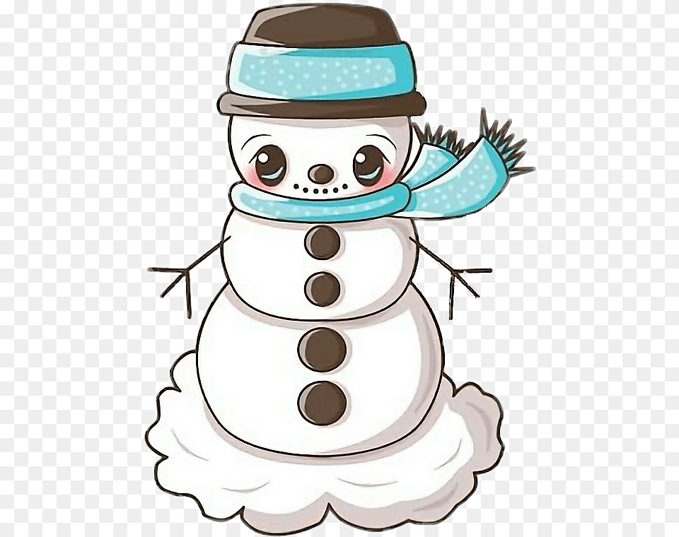 Cold Snowman Cartoon, Nature, Outdoors, Winter, Snow Free Png