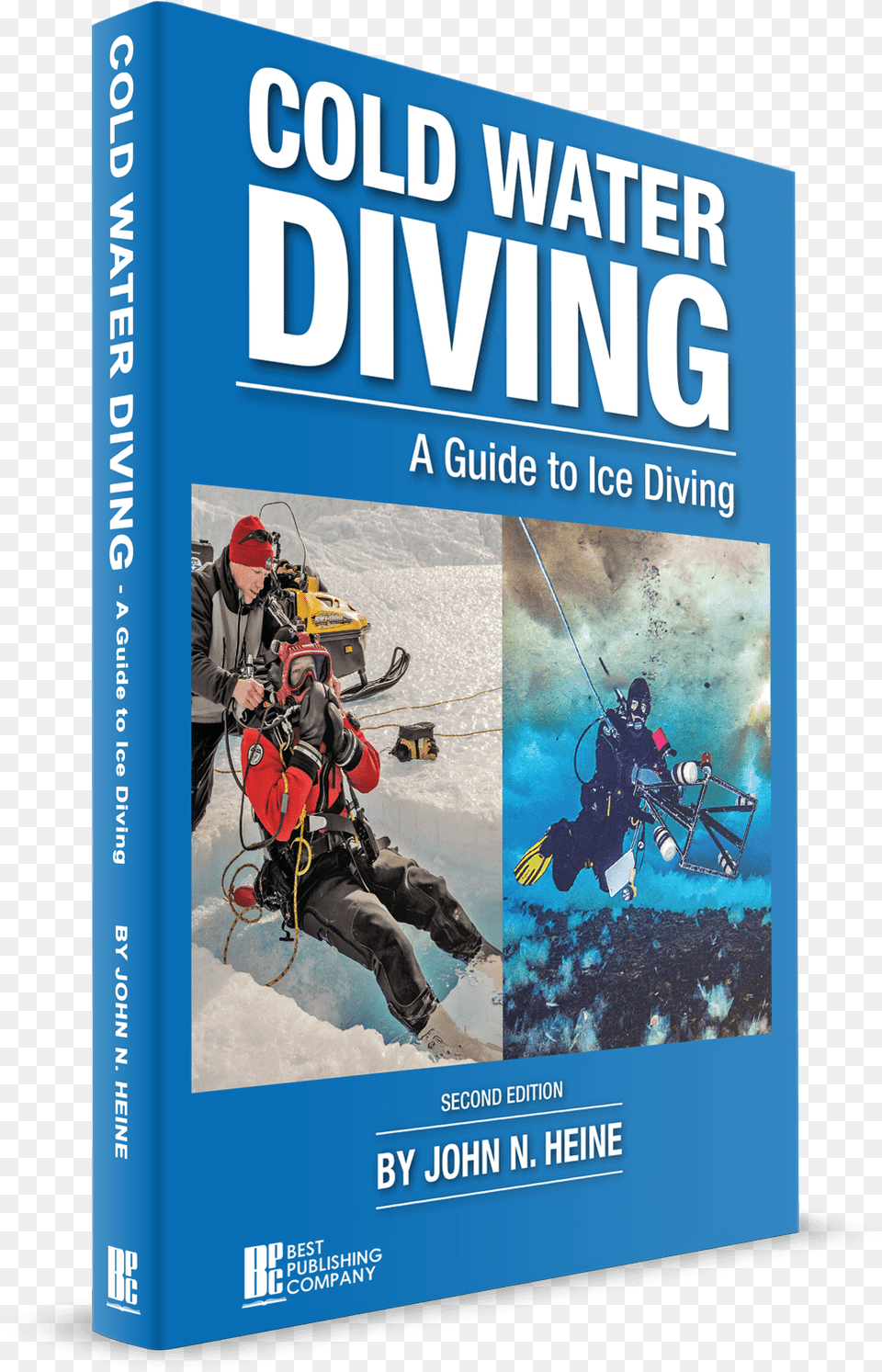 Cold Water Diving 3d Book Cover, Sport, Scuba Diving, Person, Outdoors Free Png