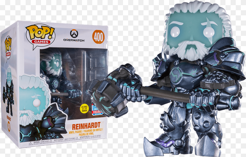 Coldhardt Reinhardt Glow In The Dark 6 Super Sized Funko, Robot, Toy, Face, Head Free Transparent Png
