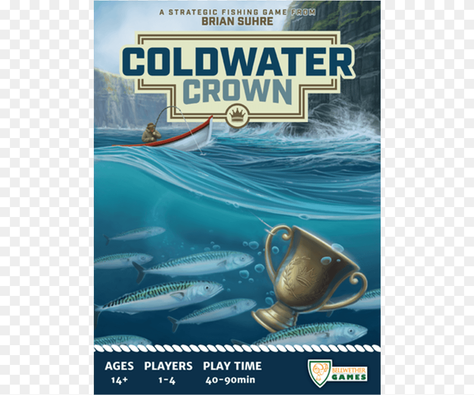 Coldwater Crown Board Game, Advertisement, Person, Poster, Fish Png