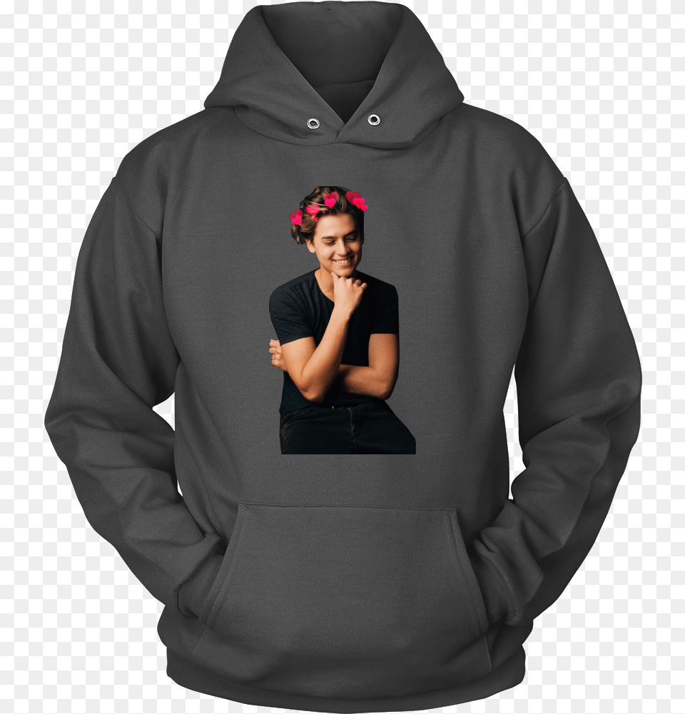 Cole Sprouse Hoodie Dad A Daughters First Love, Clothing, Sweatshirt, Sweater, Knitwear Free Png Download
