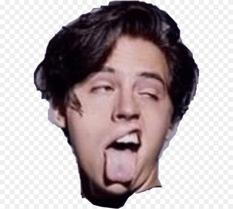 Colesprouse Stickers Jugheadjones Riverdale Funnyface Cole Sprouse Damon Baker, Body Part, Head, Mouth, Person Free Png Download