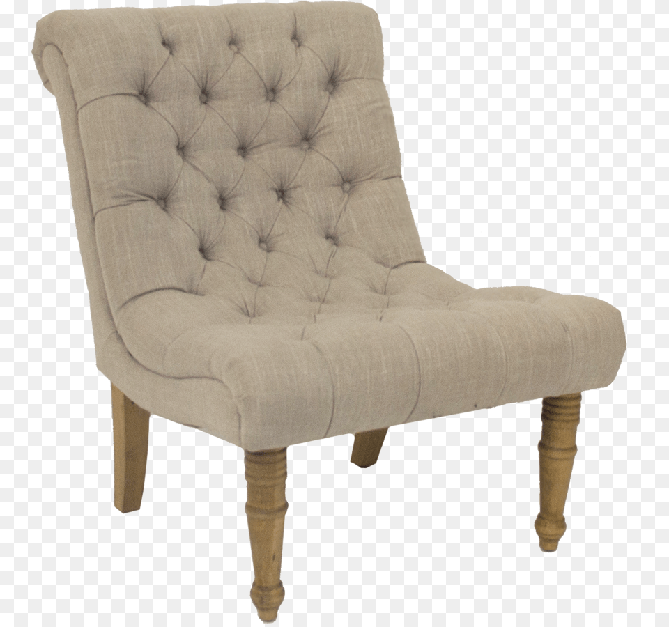 Colette Sand Linen Chair, Furniture, Armchair Free Png