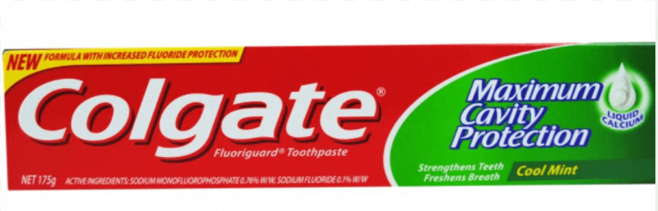 Colgate 175g Toothpaste Maximum Cavity Protection Cool Colgate Maximum Cavity Protection, Herbal, Herbs, Plant Free Transparent Png