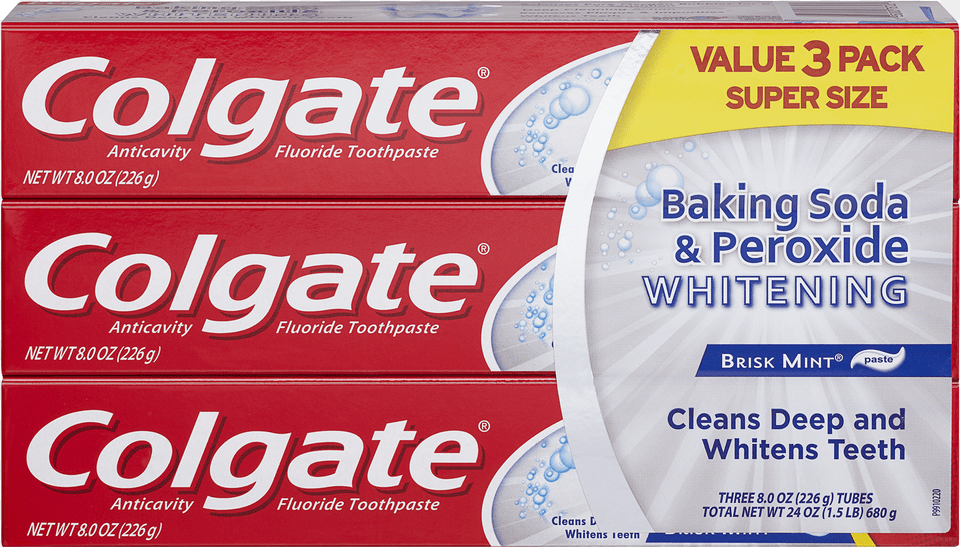 Colgate Baking Soda And Peroxide Whitening Toothpaste Colgate Baking Soda Amp Peroxide Whitening Brisk, Advertisement Free Transparent Png