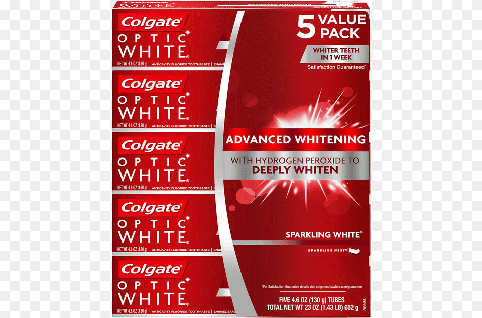 Colgate Optic White Toothpaste, Advertisement, Poster Free Png