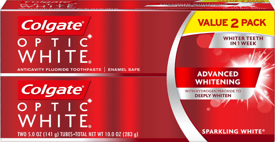 Colgate Optic White Whitening Toothpaste Sparkling Colgate Optic White Twin, Advertisement, Poster, Dynamite, Weapon Free Transparent Png