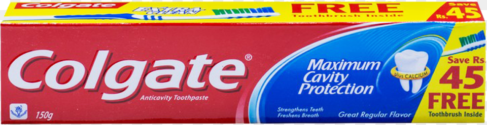 Colgate Tooth Paste Maximum Cavity Protection 150 Gm Colgate, Toothpaste Png