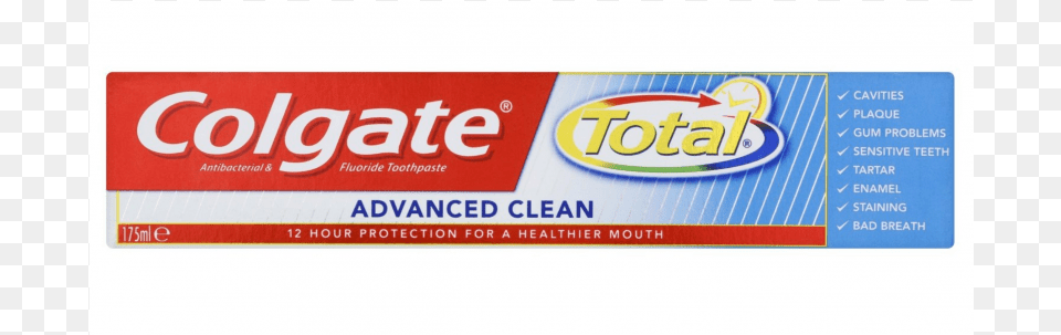 Colgate Total Advanced Clean Colgate, Toothpaste, Business Card, Paper, Text Free Png