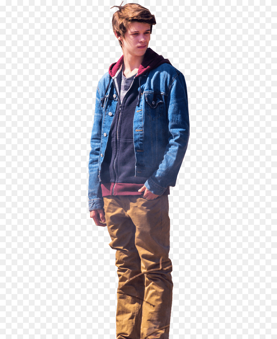Colin Ford, Long Sleeve, Jeans, Jacket, Pants Free Png