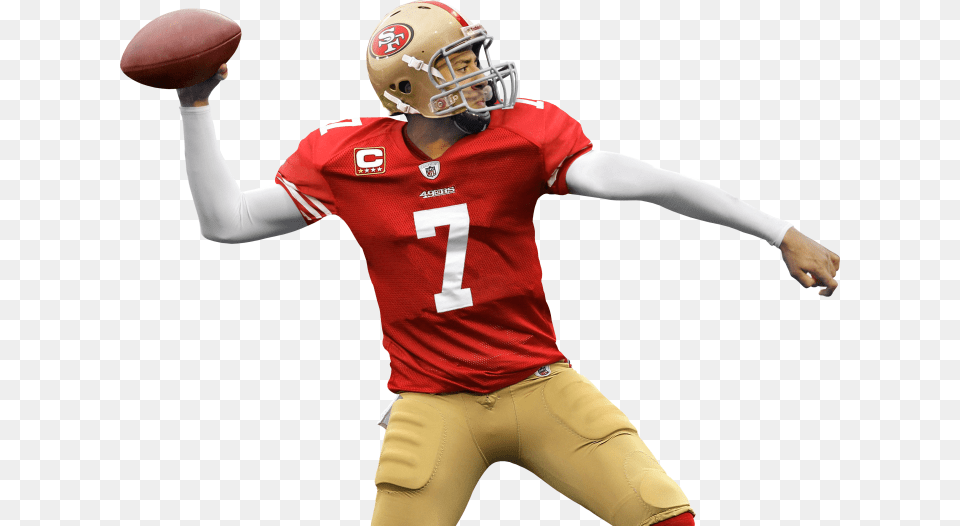 Colin Kaepernick Colin Kaepernick Cut Out, Helmet, American Football, Playing American Football, Person Png Image