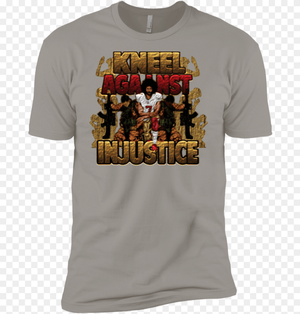 Colin Kaepernick Kneel Against Injustice Iron Man, Clothing, T-shirt, Shirt, Adult Png Image