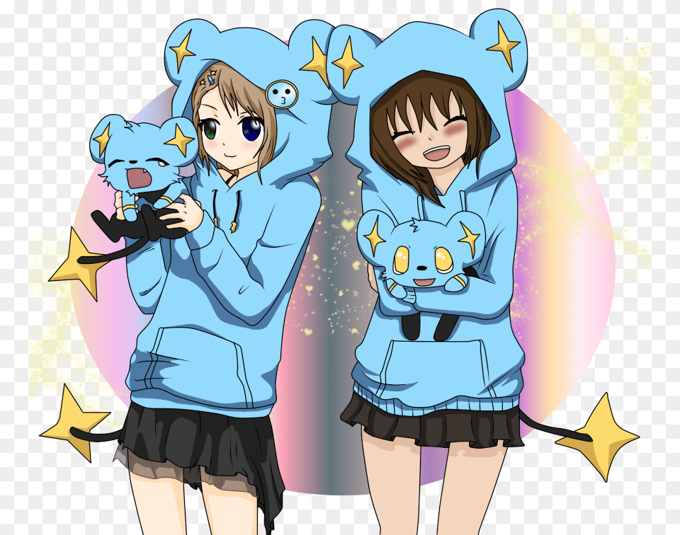 Collab With My Best Cute Best Friend Anime, Book, Comics, Publication, Face Free Png Download