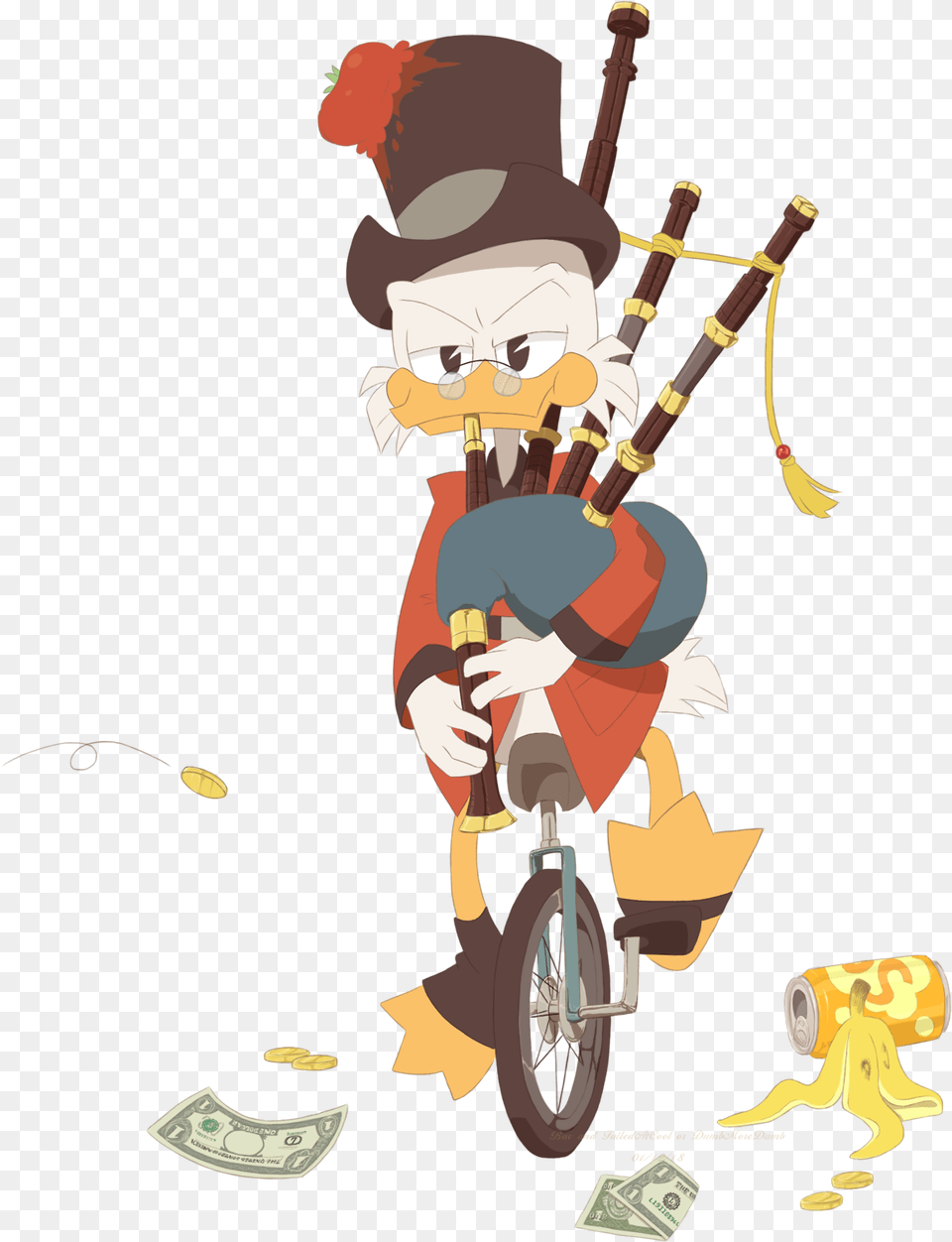 Collab With My Sister Ducktales 2017 Scrooge Fanart, Bagpipe, Musical Instrument, Person, Machine Free Transparent Png