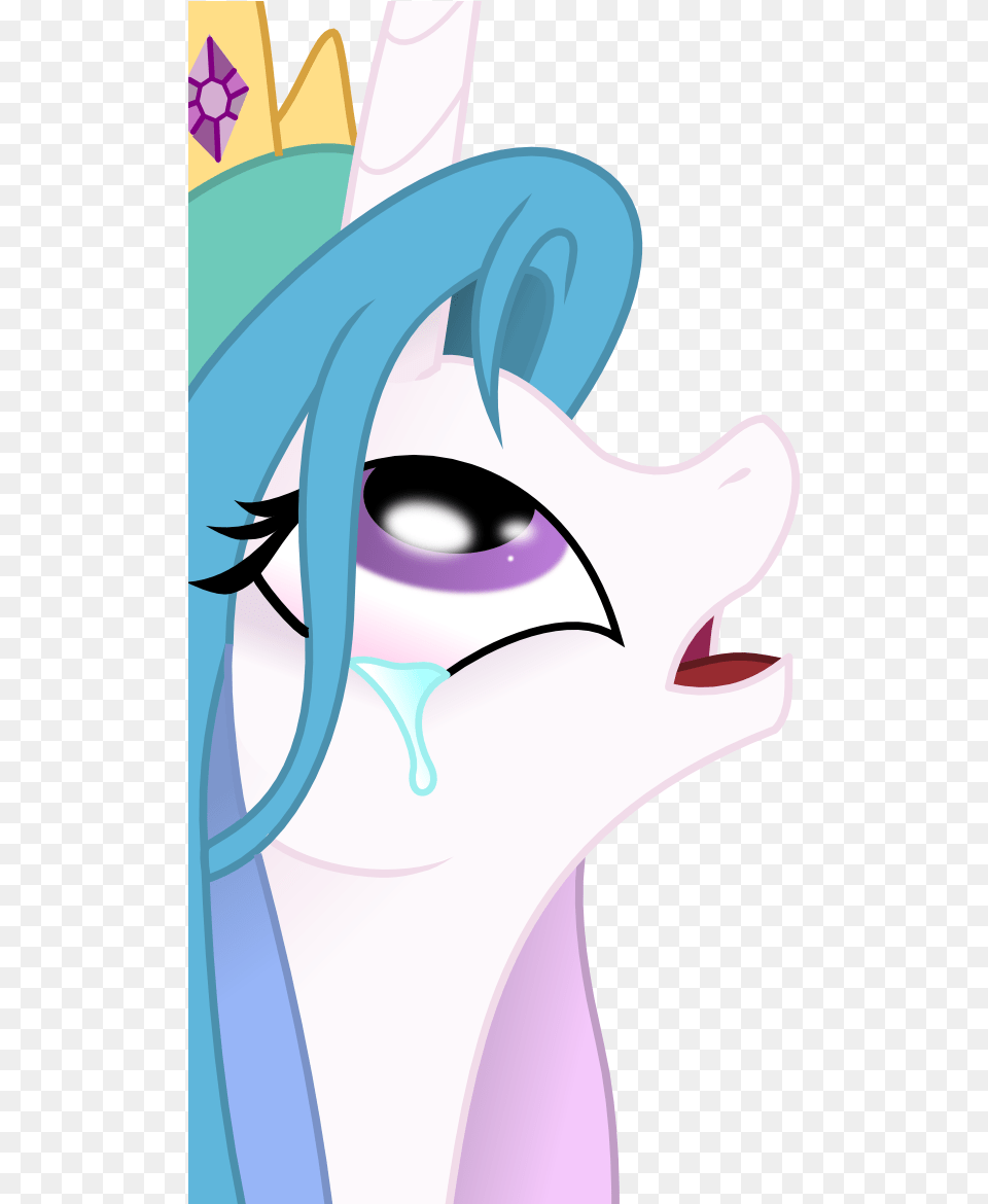 Collaboration Comic Book Crying Pony Princess Vector Princess Celestia Face, Comics, Publication, Adult, Female Png Image