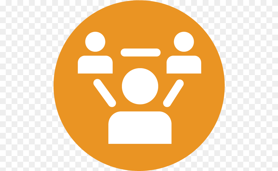 Collaboration Icon Orange Nace Icon, Disk Png Image