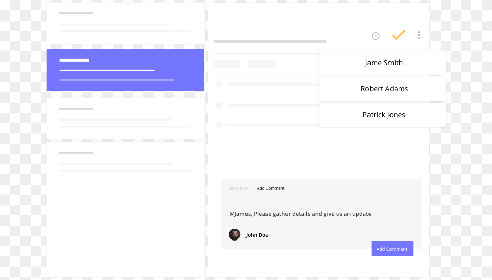 Collaboration With A Team Member Via Internal Comments, Page, Text, File, Person Free Transparent Png