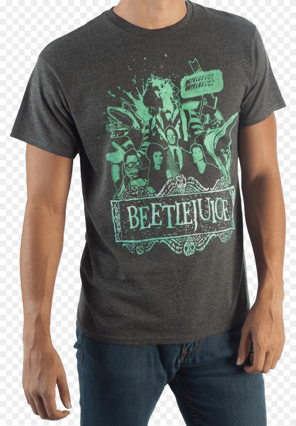 Collage Beetlejuice T Shirt Men39s Beetlejuice T Shirt, Clothing, T-shirt, Jeans, Pants Free Transparent Png