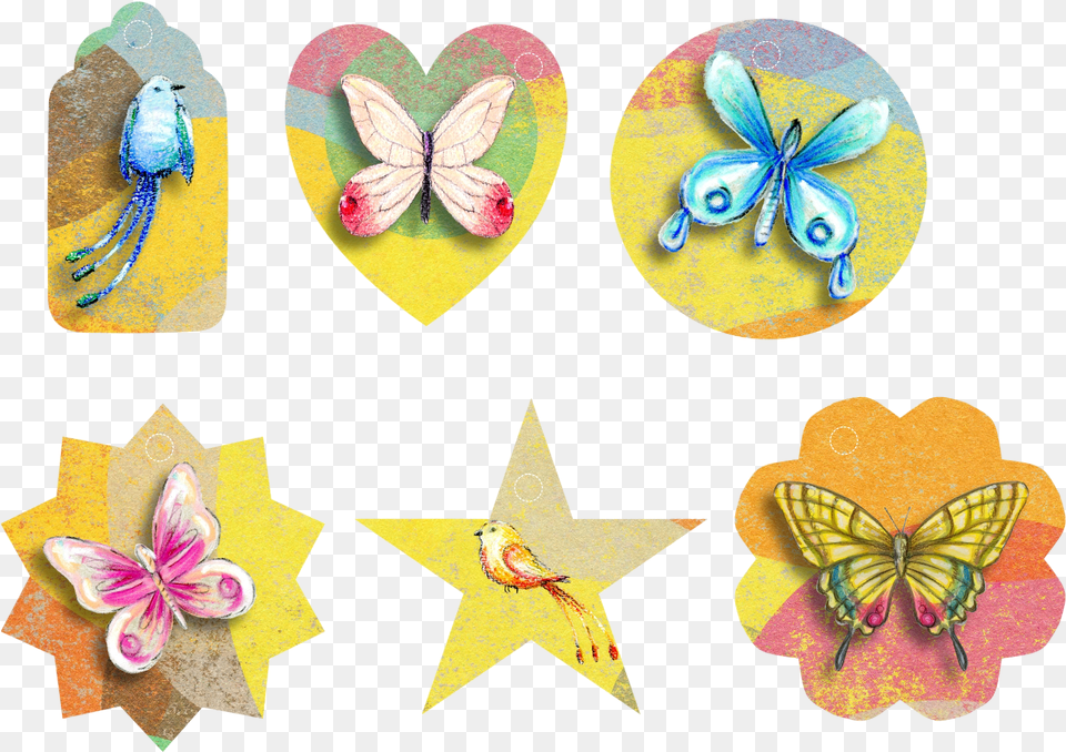 Collage Bird Butterfly Star Tag Evil Plans And Other Stuff Lined Notebookjournal, Animal, Art Free Transparent Png