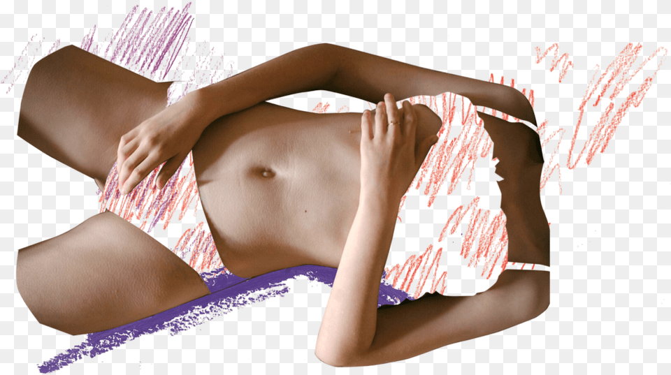 Collage Of A Woman Exploring Her Naked Body Whilst Lingerie Top, Hand, Person, Body Part, Finger Free Transparent Png